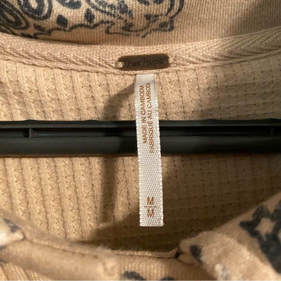 Free People West Coast Ruby Bandana Jacket in Parchment Sz M NEW - Picture 4 of 7